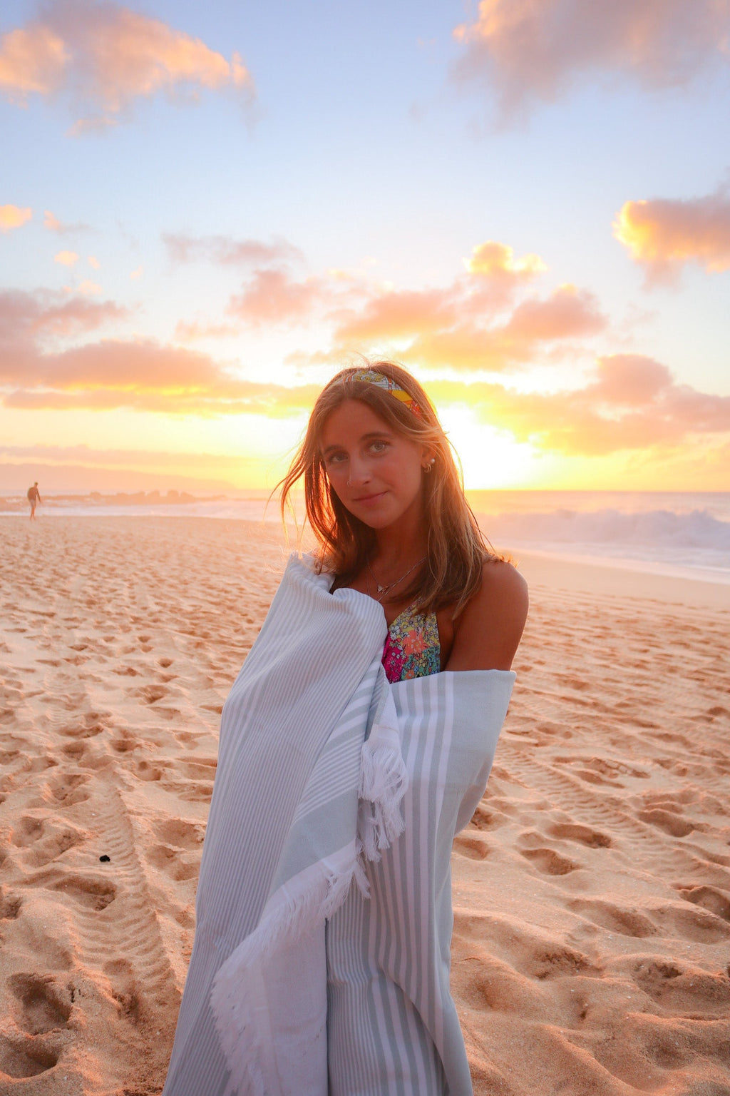 100% Bio-Baumwolle Sunset Beach Handtücher