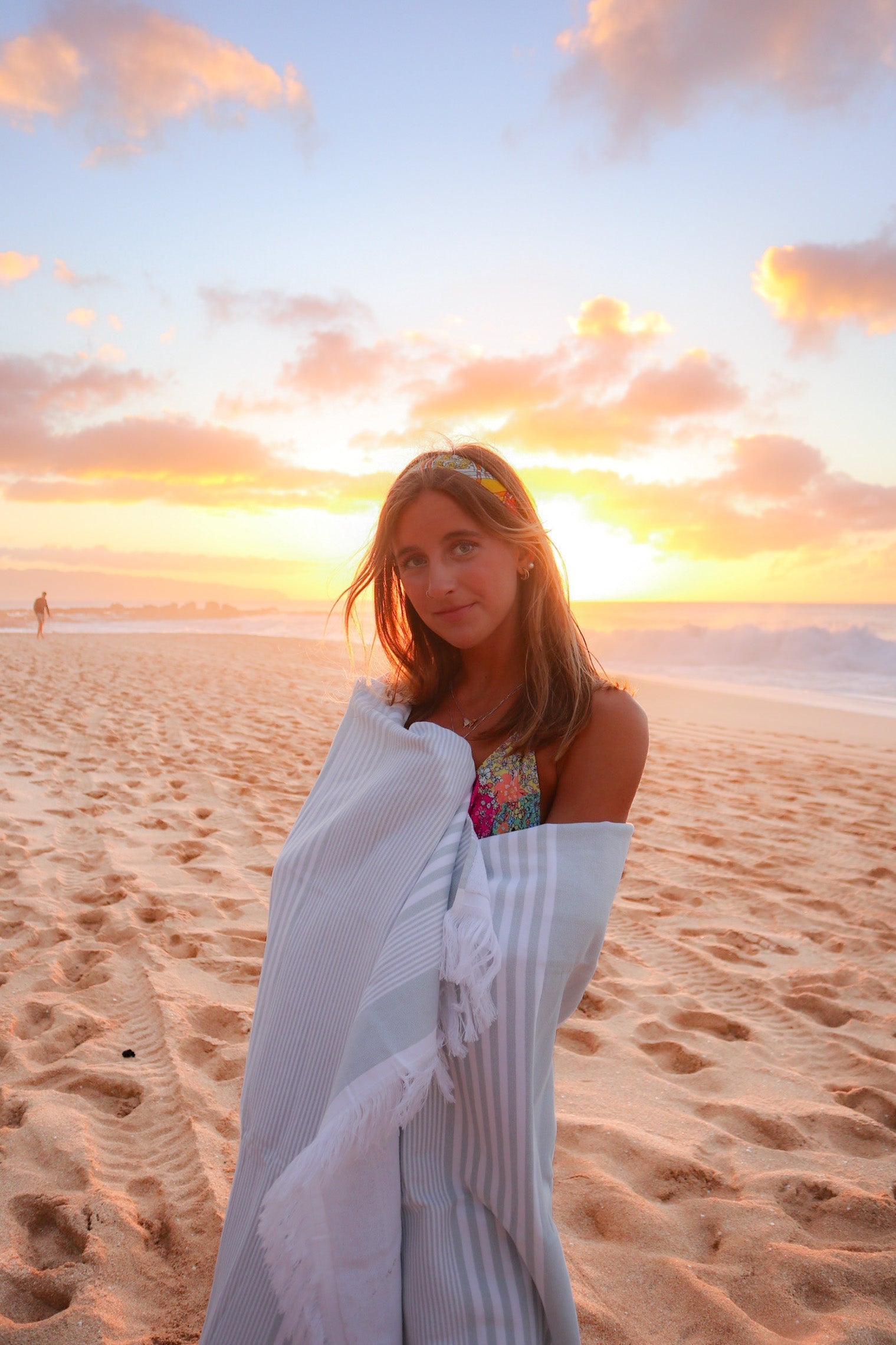 100% Bio-Baumwolle Sunset Beach Handtücher