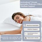 Envirosleep Dream Surrender Polyester Pillow | Mittlerer Halt