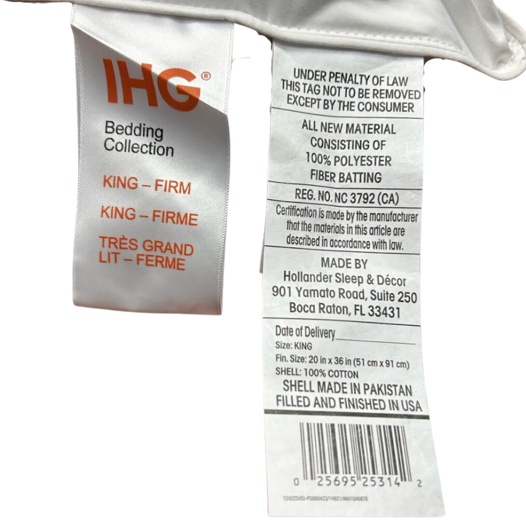 Holiday Inn® Polyester Pillow | Feste Unterstützung