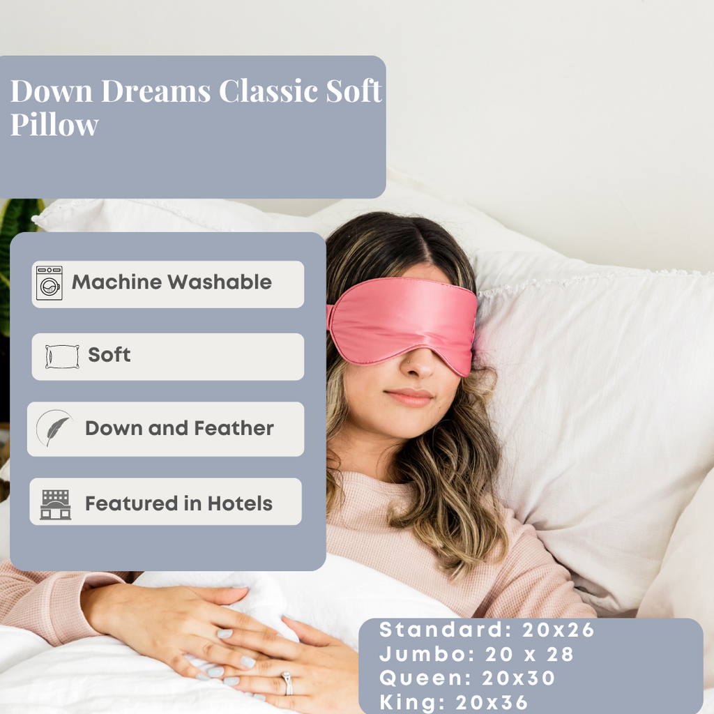 Down Dreams Classic Soft Pillow, in vielen Hotels vorgestellt