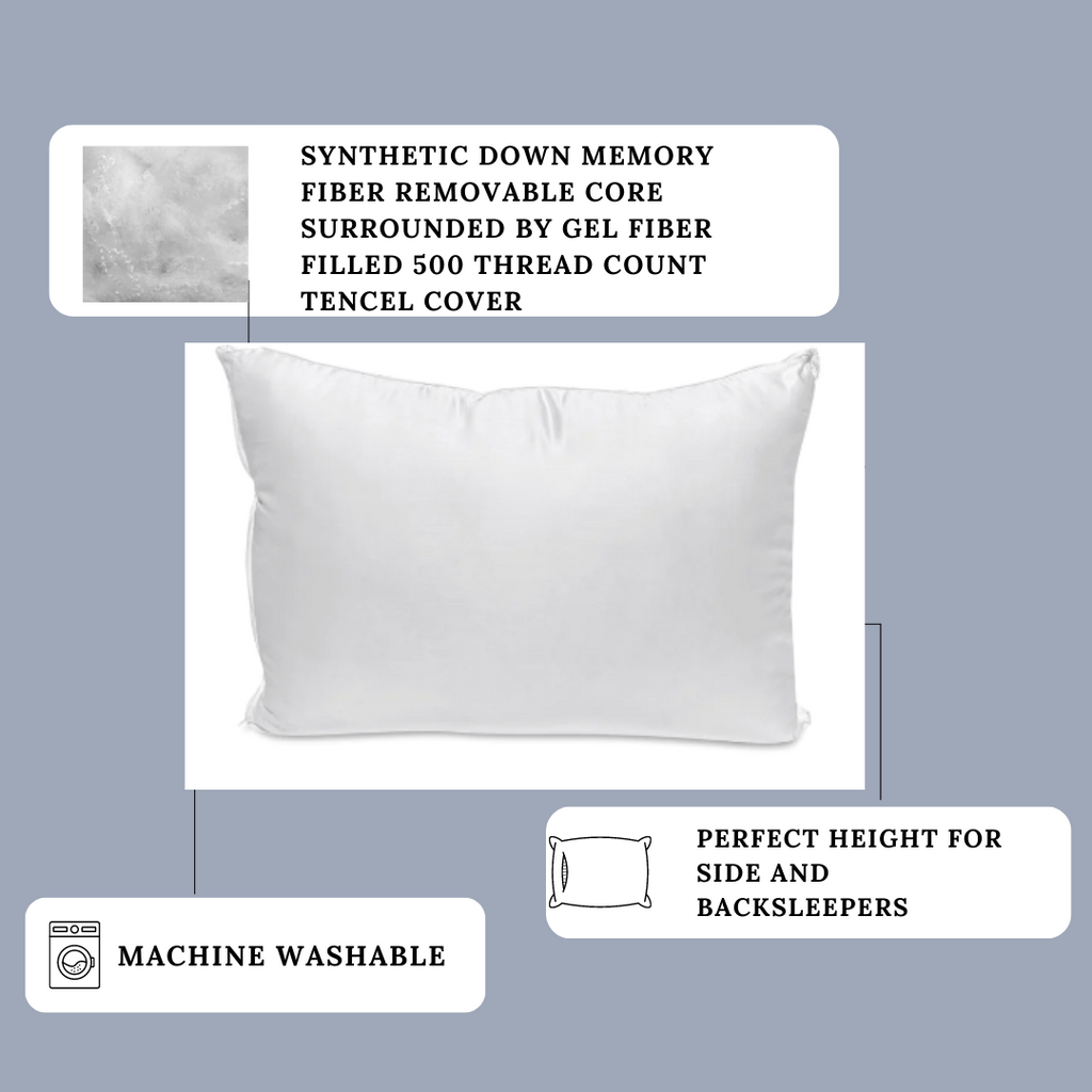 Carpenter Co. Dual Layered Comfort Pillow | Mittlerer Support