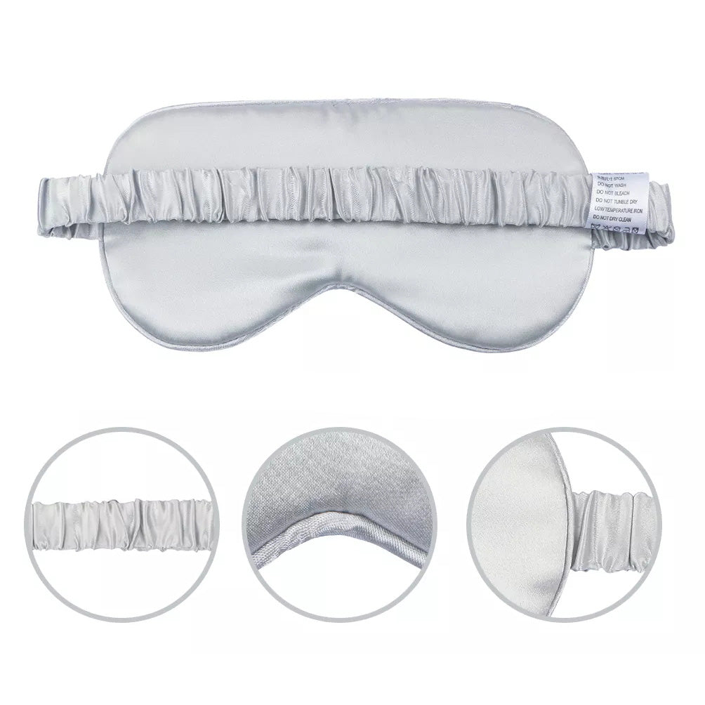 Mulberry Silk Sleep Eye Mask mit Silk Covered Elastic Strap