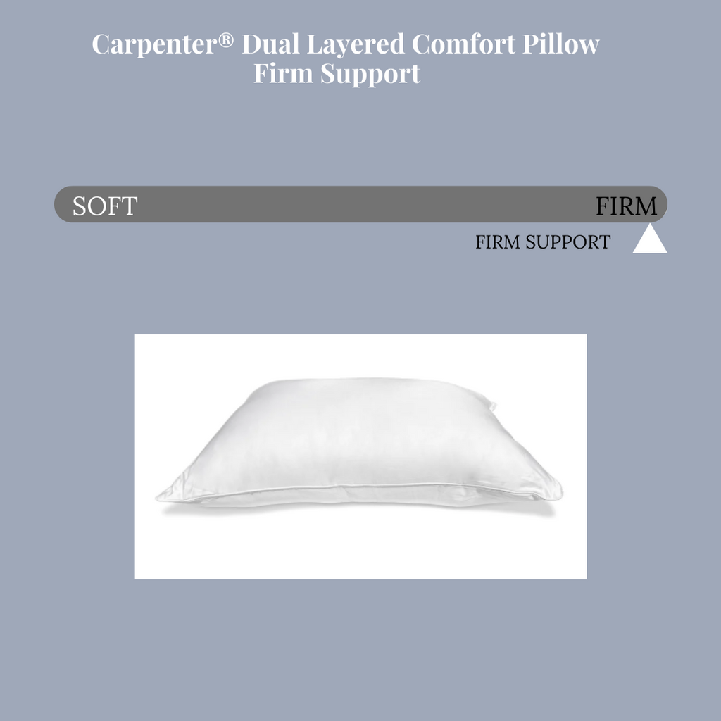 Carpenter Co. Dual Layered Comfort Pillow | Mittlerer Support
