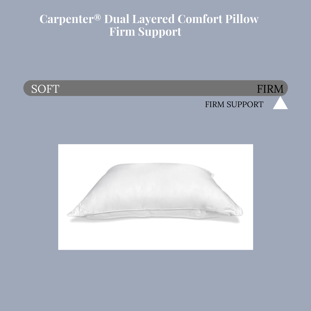 Carpenter Co. Dual Layered Comfort Pillow | Mittlerer Support