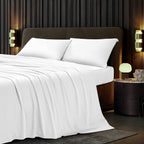 Endverkauf: Protect-A-Bed Naturals Kollektion Tencel Bettlaken-Set | Weiß Cal King