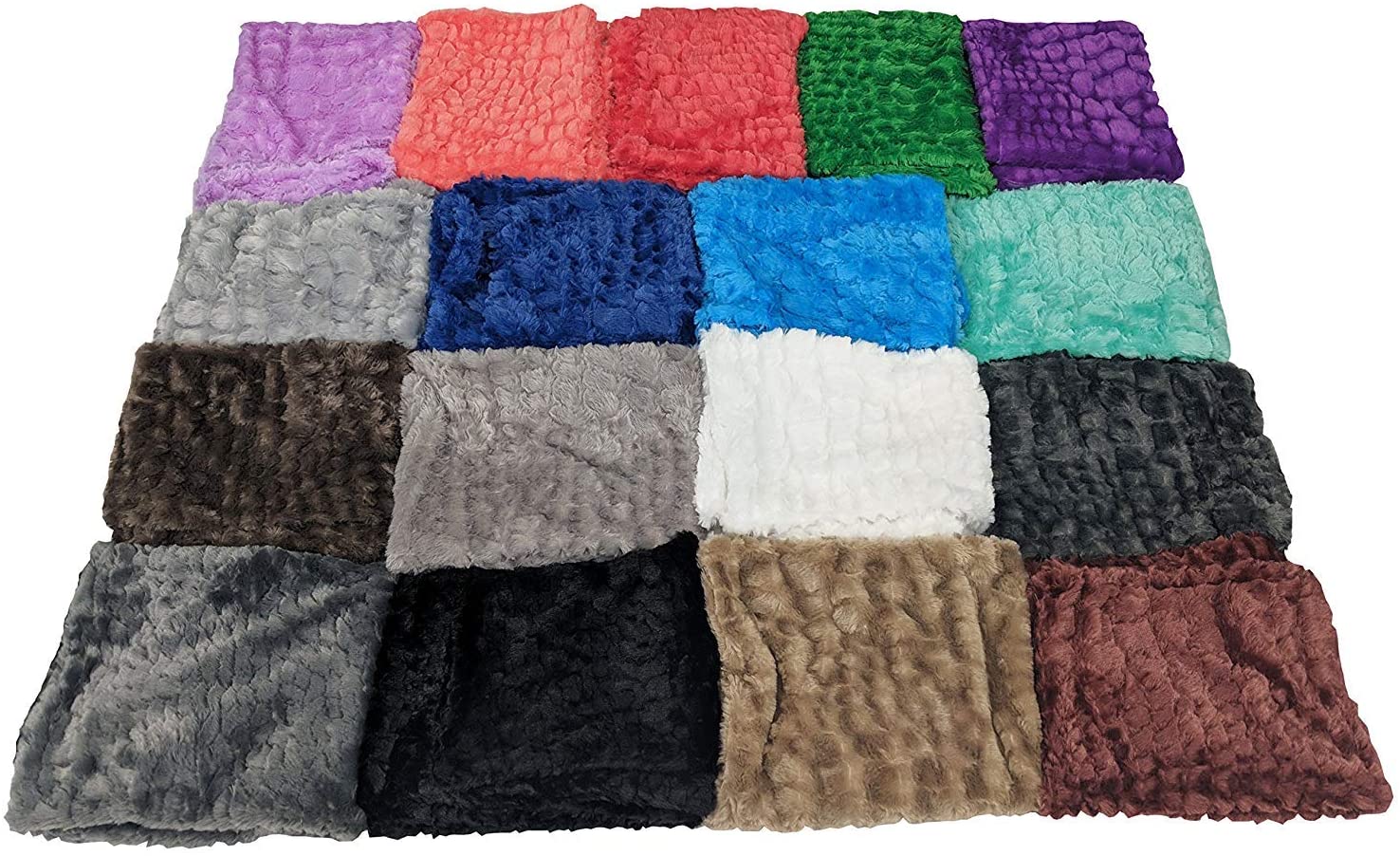 Pillowtex Plüschkörper Kissen mit Bezug | Buntes Faux Fur