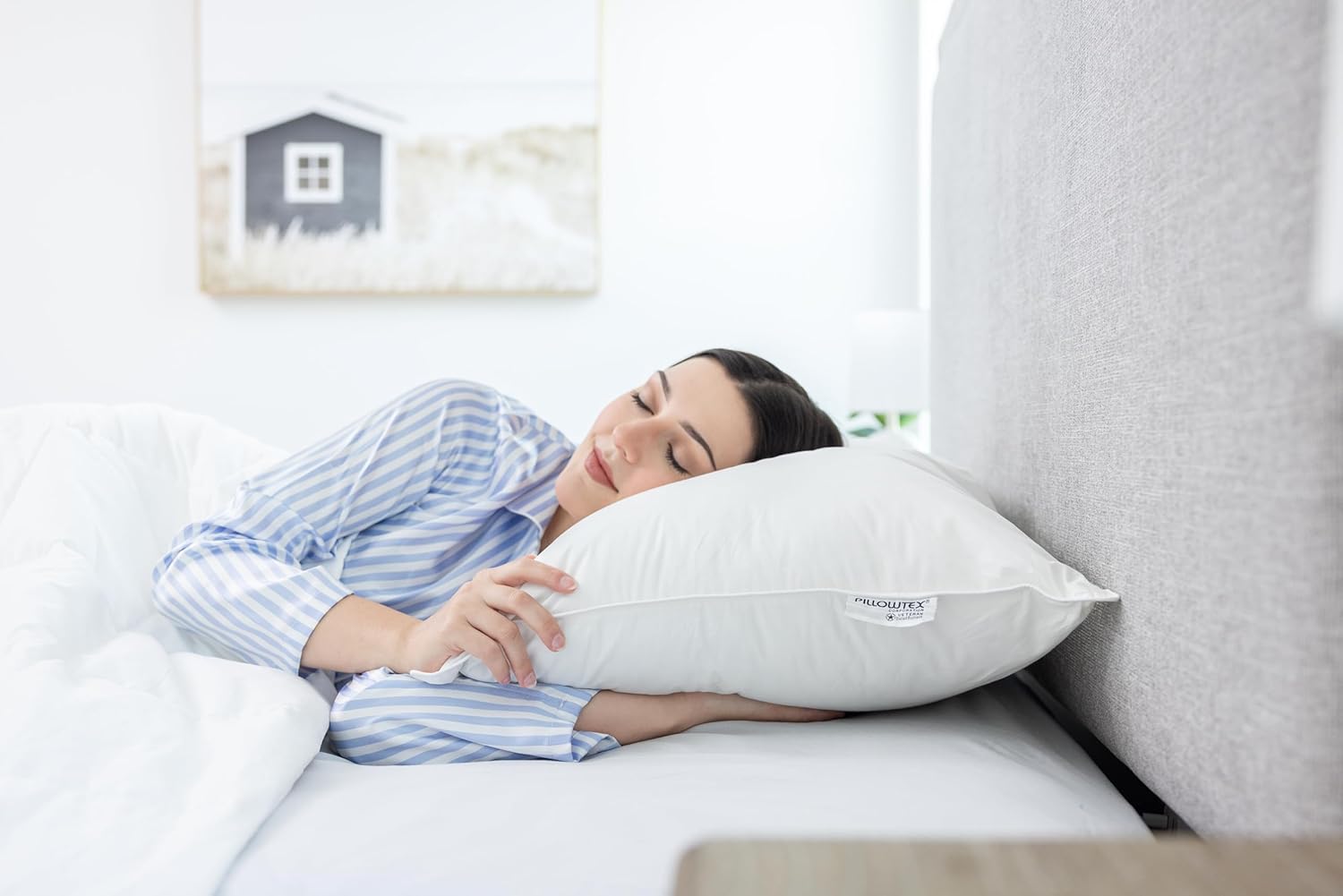 Pillowtex Triple Core Weiße Entendaunen & Feder Kissen | Mittelschwere Unterstützung