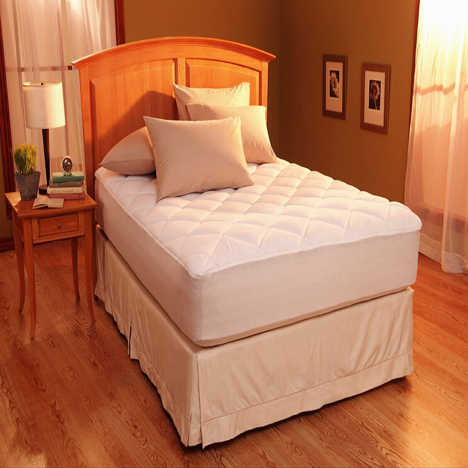 Restful Nights Ägyptische Baumwollmatratze Pad | 300 Thread Count Baumwolle