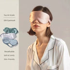 Mulberry Silk Sleep Eye Mask mit Silk Covered Elastic Strap