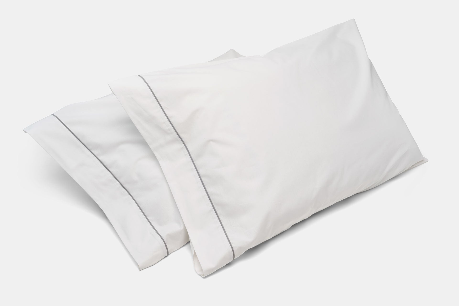 Baumwollbett Kissenbezüge mit Rohrleitung, 100 Prozent USA Baumwolle, American Made