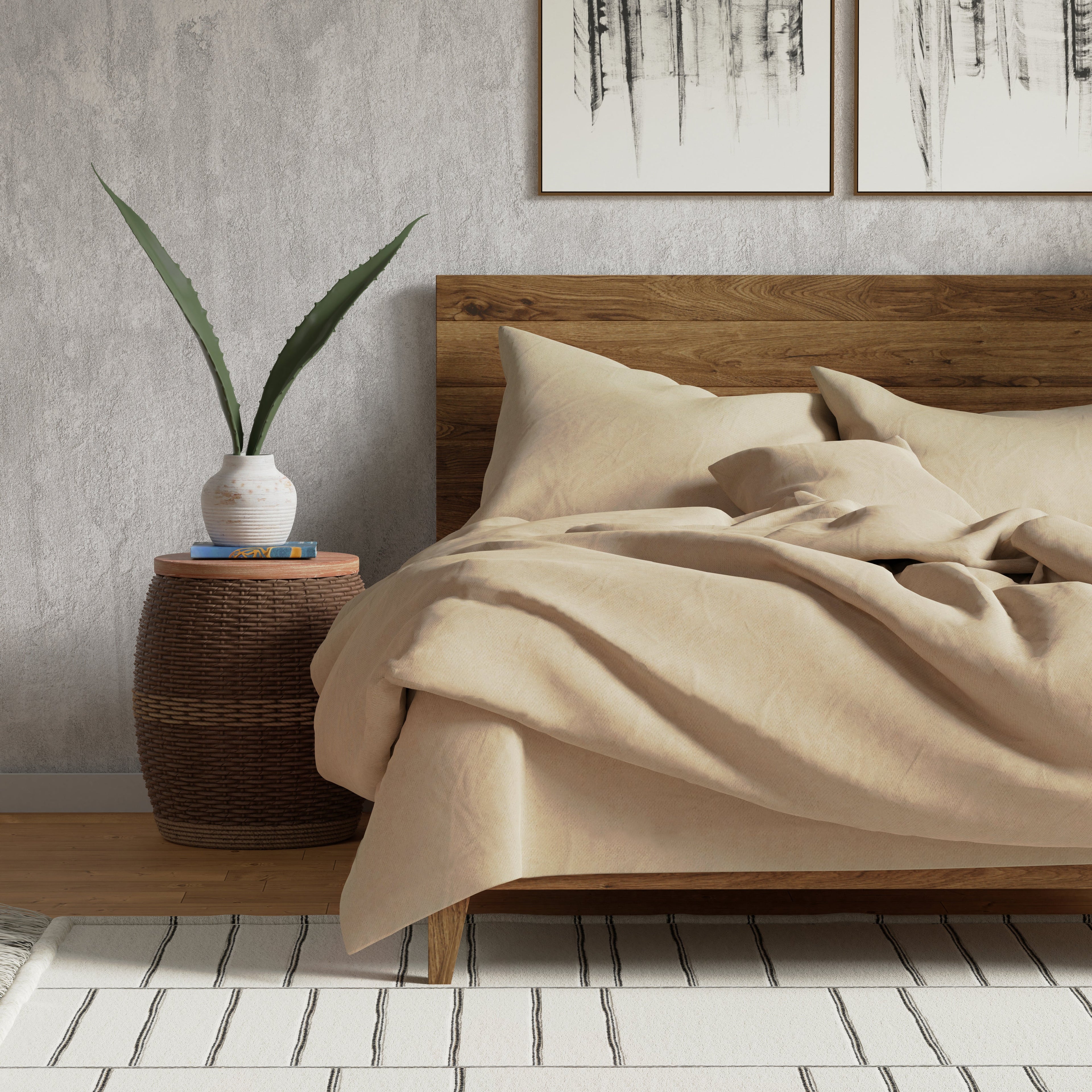 Delilah Home Organic Cotton Fitted Sheet