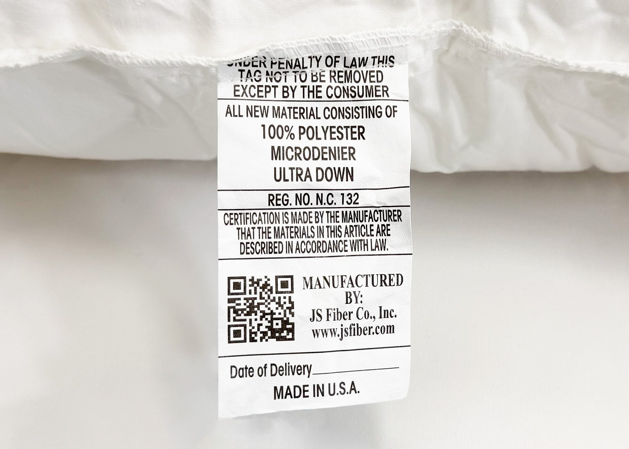 JS Fiber 'Ultra Down' Polyester Pillow