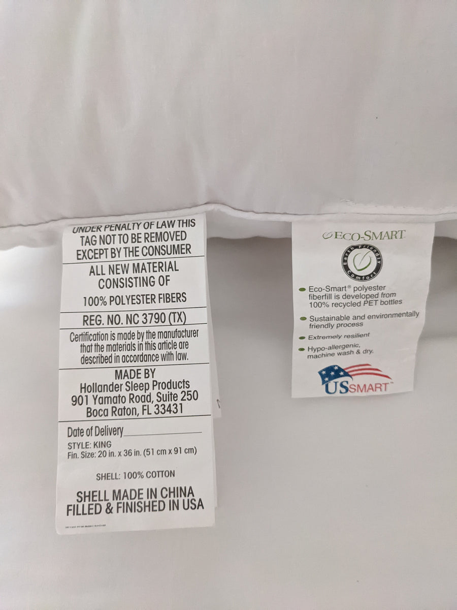 Down Surround & Eco-Smart Pillow Combo Packung (enthält 2 Kissen)