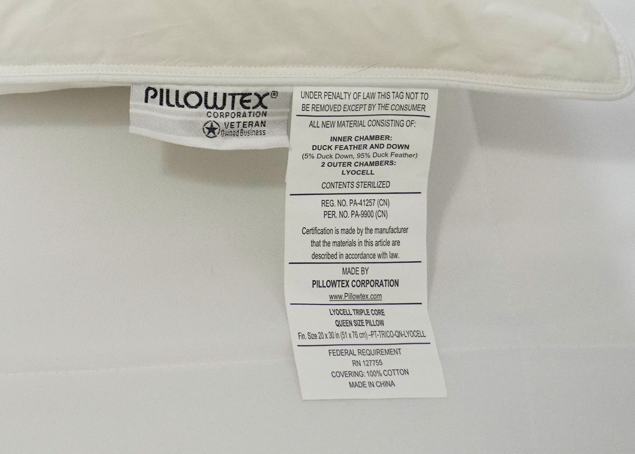 Pillowtex Triple Core Lyocell Pillow | Mittlerer Halt