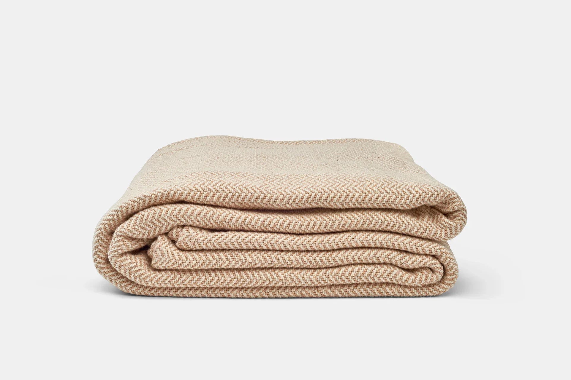 Herringbone Weben Blanket | Organische Baumwolle Hergestellt in USA