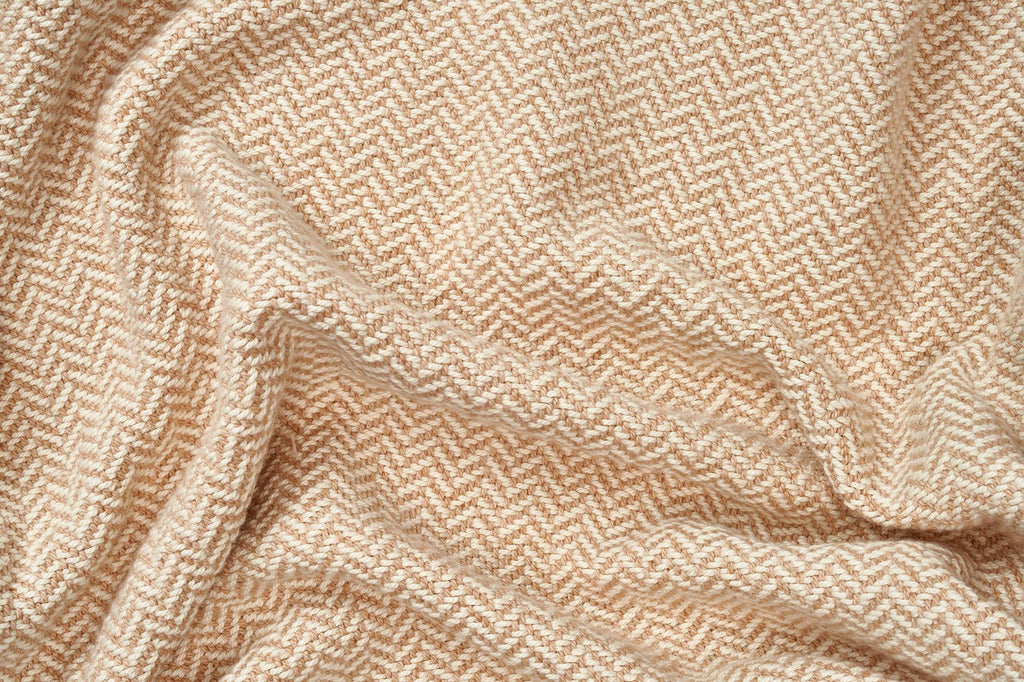 Herringbone Weben Blanket | Organische Baumwolle Hergestellt in USA