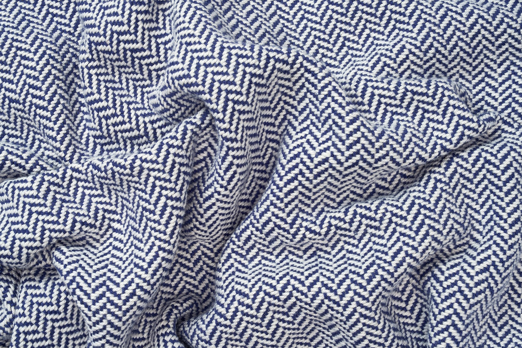 Herringbone Weben Blanket | Organische Baumwolle Hergestellt in USA