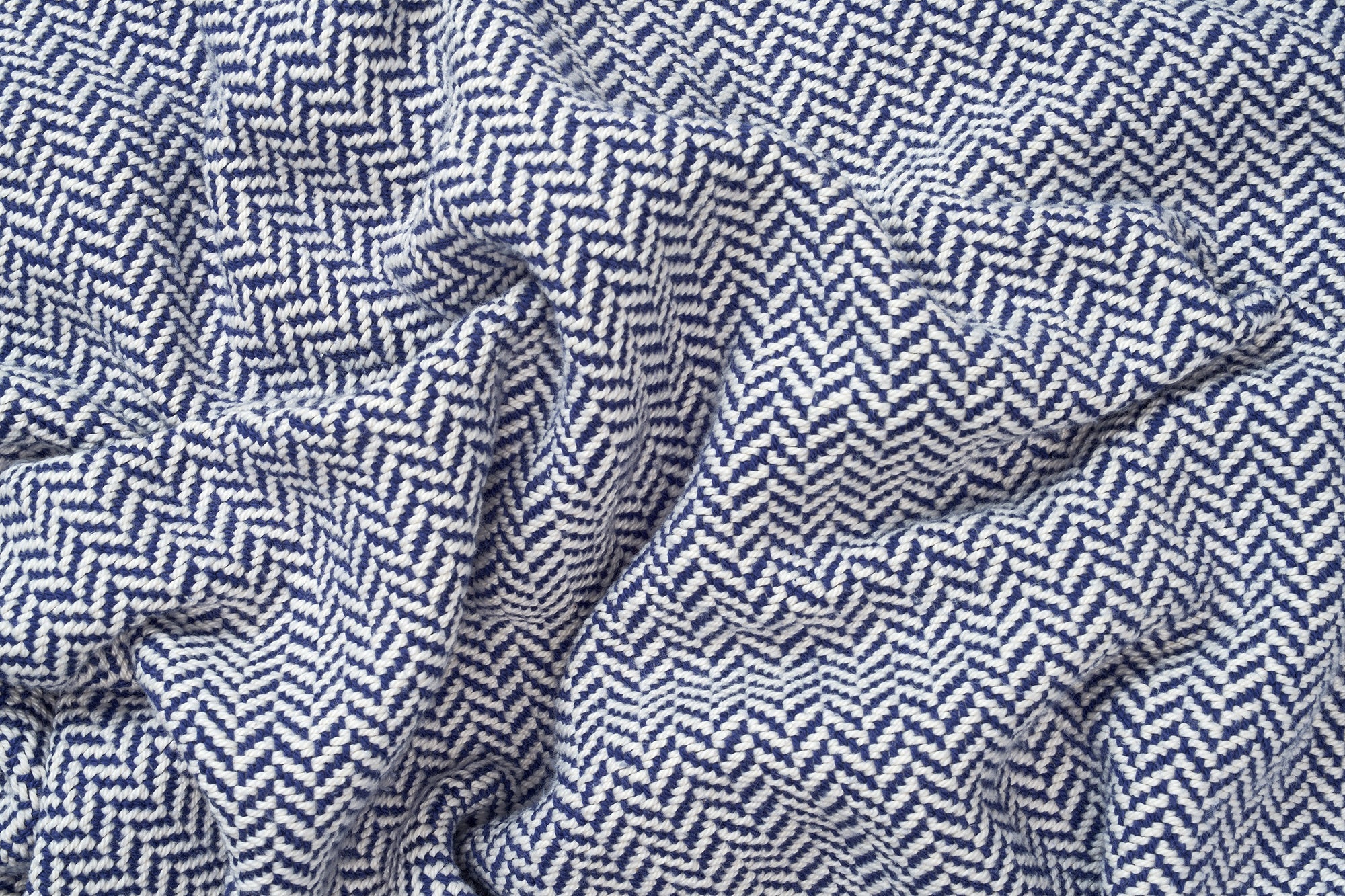 Herringbone Weben Blanket | Organische Baumwolle Hergestellt in USA