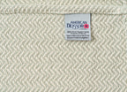 Herringbone Weben Blanket | Organische Baumwolle Hergestellt in USA