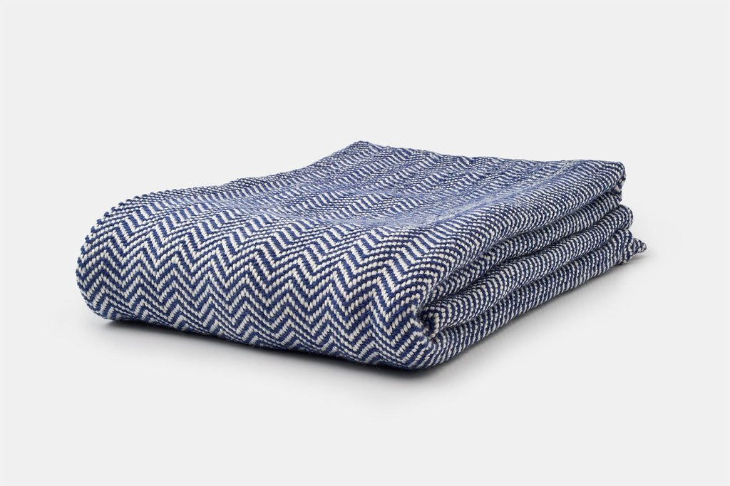 Wolle Werfen Sie Blanket Hergestellt in USA, Soft Chevron Webave, Natürliches Klima Nützliche Wolle