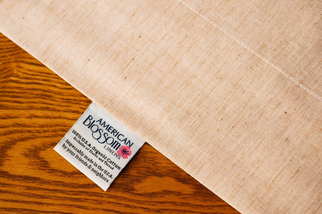 Farbige Baumwollbett Kissenbezüge - Natural Heirloom Cotton, American Made