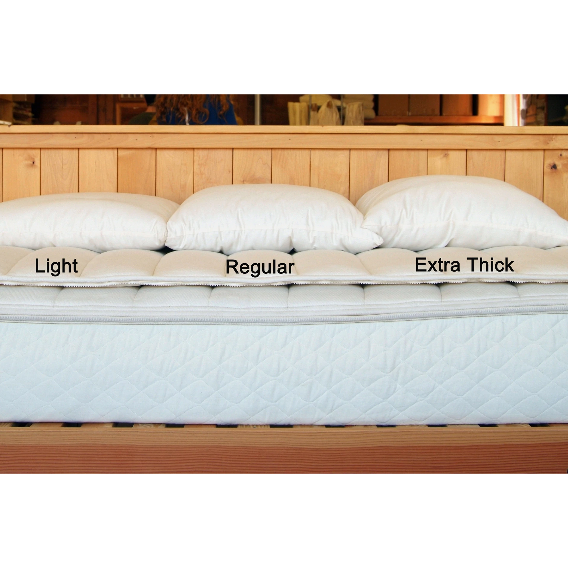Holy Lamb Organics Wollgefülltes Bett Kissen | All-Natural