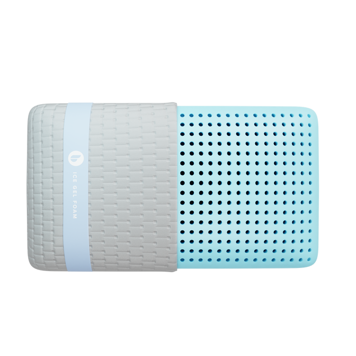 Blu Sleep Ice Gel Memory Foam Pillow | Cool, Breathable Foam