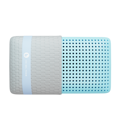 Blu Sleep Ice Gel Memory Foam Pillow | Cool, Breathable Foam