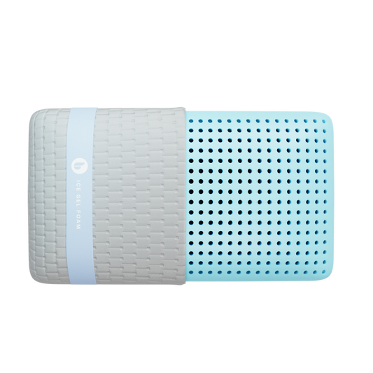 Blu Sleep Ice Gel Memory Foam Pillow | Cool, Breathable Foam