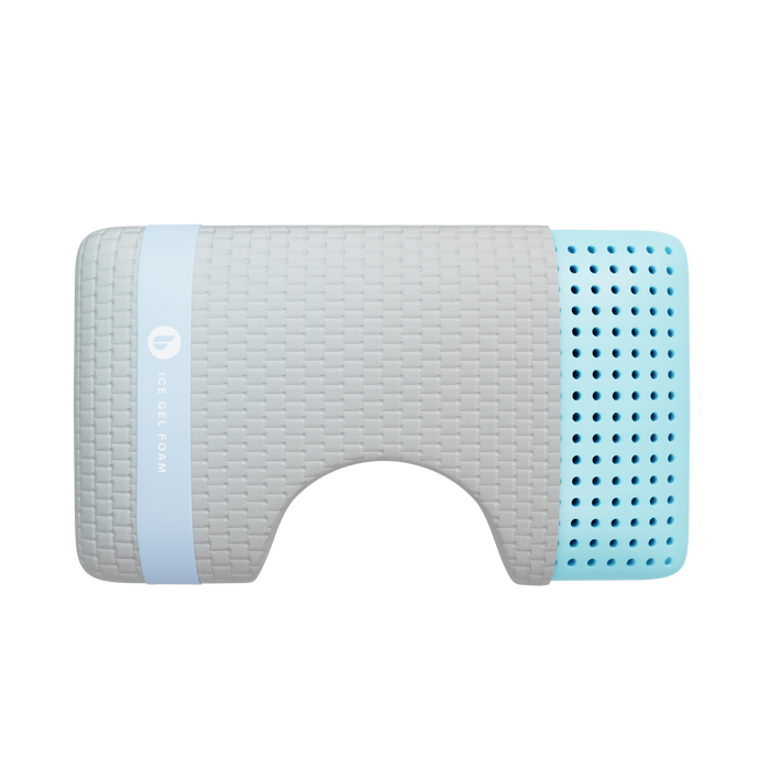 Blu Sleep Ice Gel Memory Foam Pillow | Cool, Breathable Foam