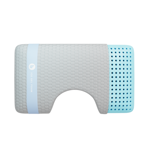 Blu Sleep Ice Gel Memory Foam Pillow | Cool, Breathable Foam