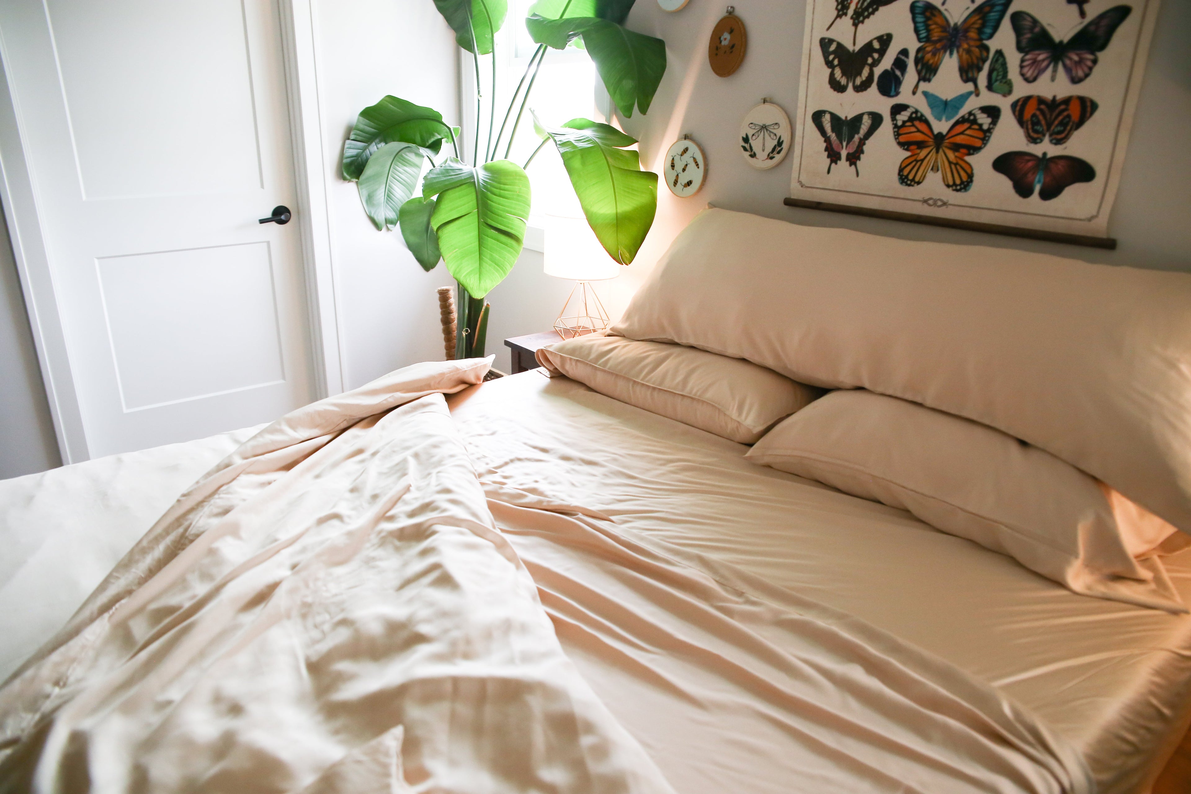Pillowtex Kupfer Infundiertes Bambusblatt Set | Antimikrobielle, Kühlung und Atmungsaktiv