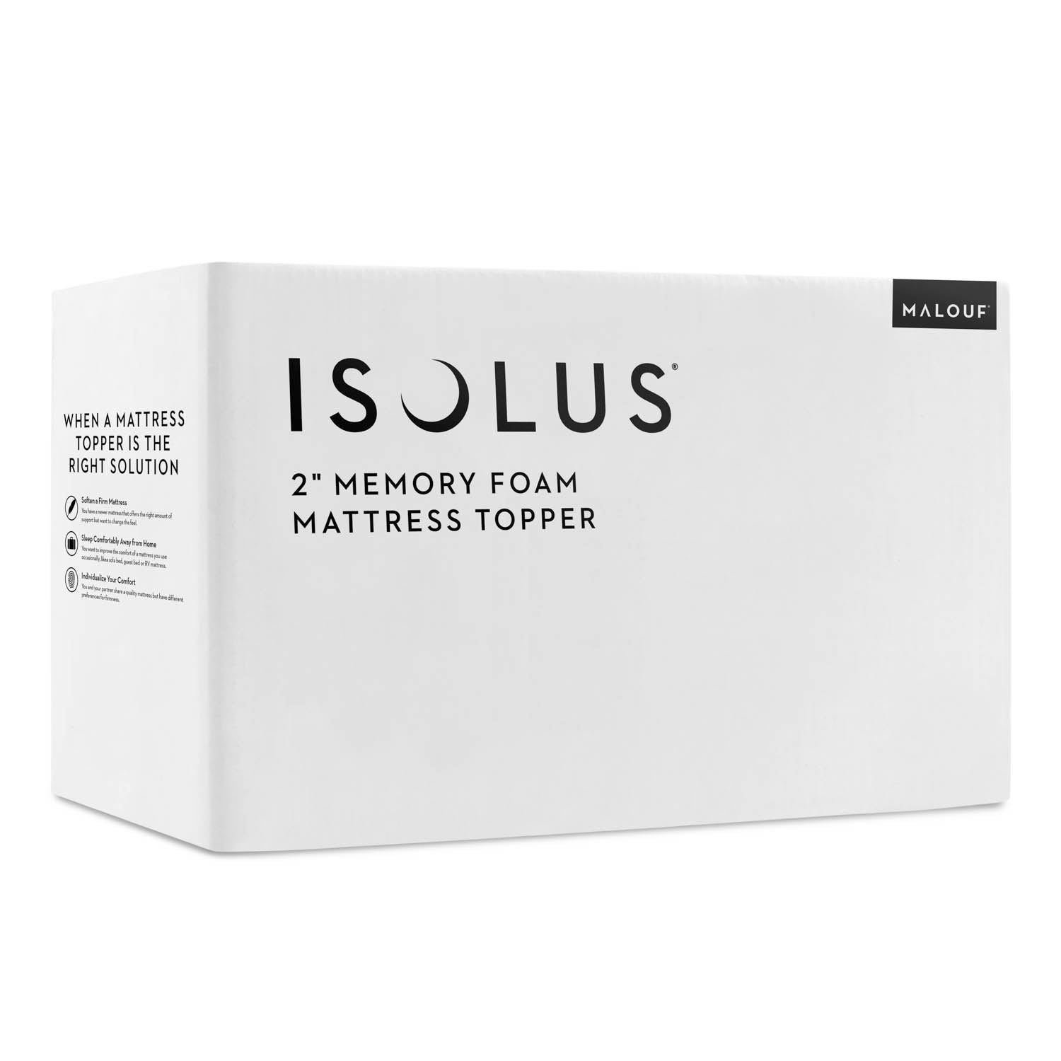 Malouf Isolus 5,1 cm Memory Foam Topper