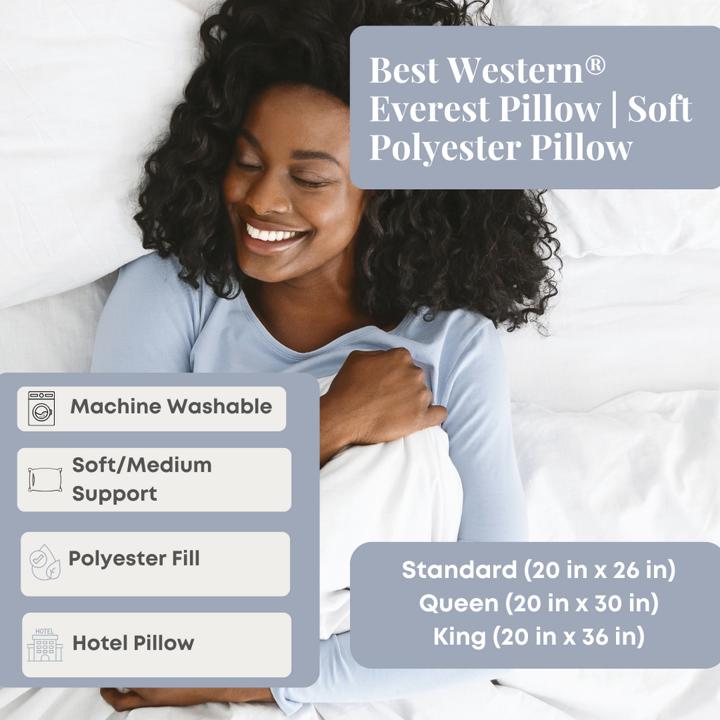Best Western® Everest Pillow | Soft Polyester Pillow