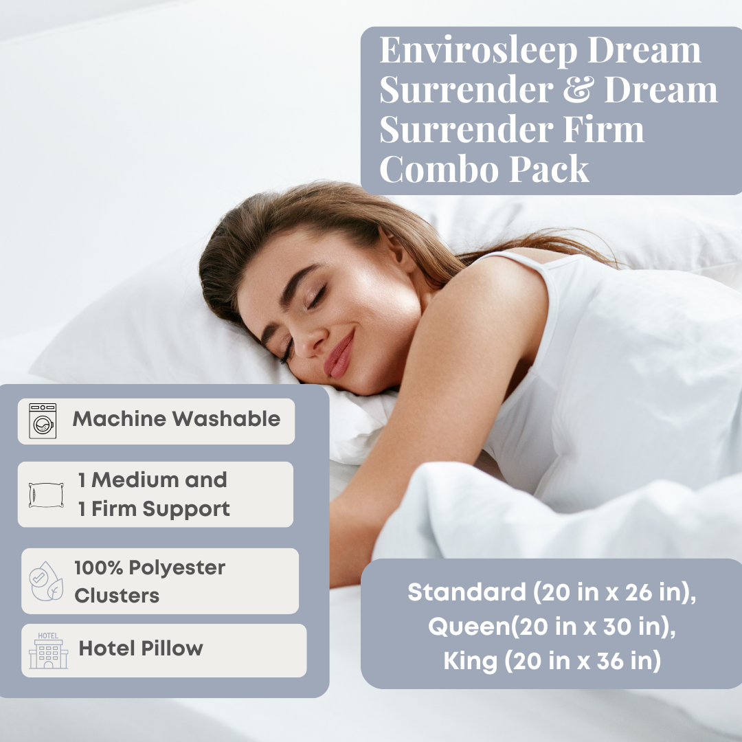 Envirosleep Dream Surrender & Dream Surrender Firm Combo Packung (enthält 2 Kissen)