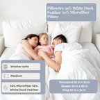 Pillowtex 50% Weiße Entenfeder / 50% Mikrofaser-Pillow