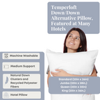 Temperloft Down / Down Alternative Kissen, in vielen Hotels vorgestellt