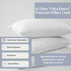 JS Fiber 'Ultra Down' Polyester Pillow | Soft