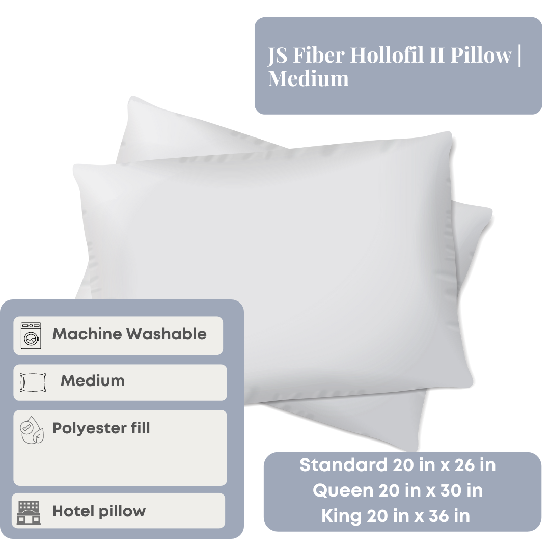 JS Fiber Hollofil II Kissen | Medium