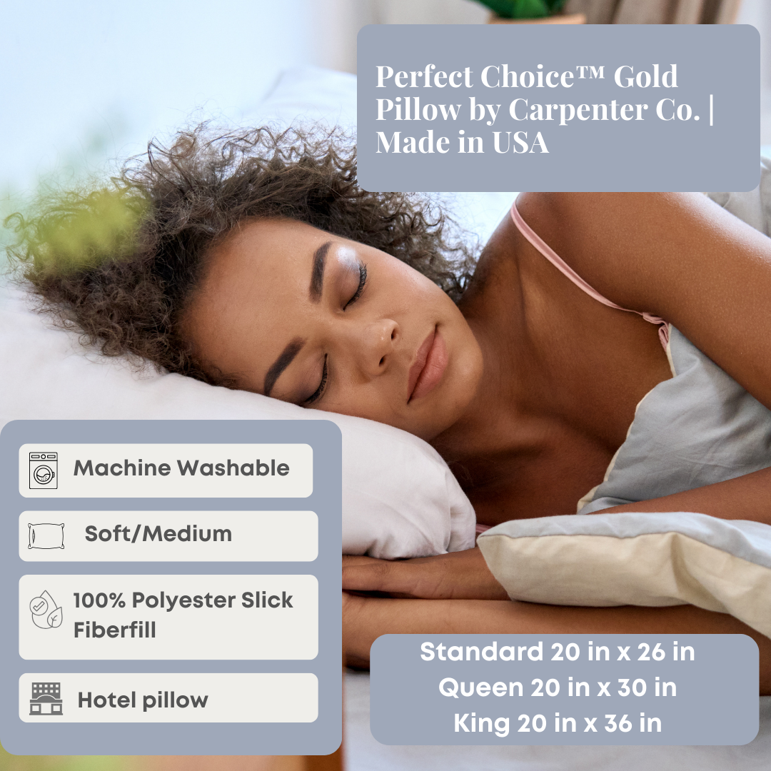 Perfect ChoiceTM Gold Pillow von Carpenter Co. | Hergestellt in USA