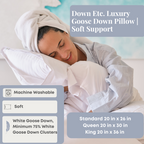 Down Etc. Luxus Goose Down Kissen | Soft Support
