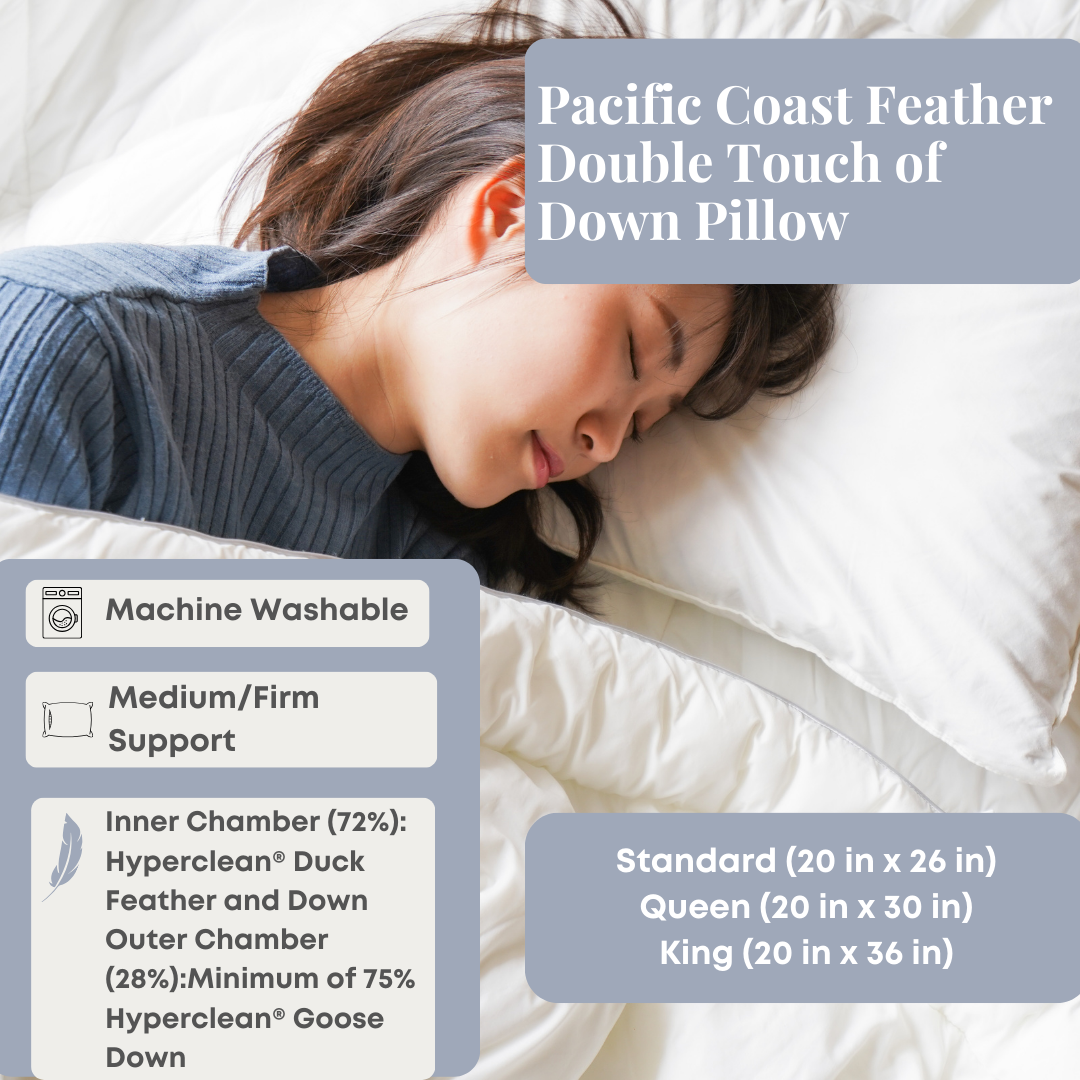 Pacific Coast Feder Doppelter Touch von Down Kissen
