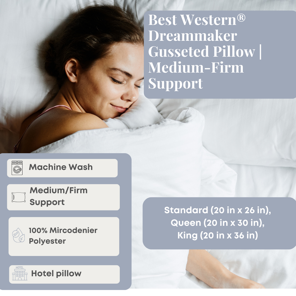 Best Western® Dreammaker Gusseted Pillow | Unterstützung durch Mittelständler