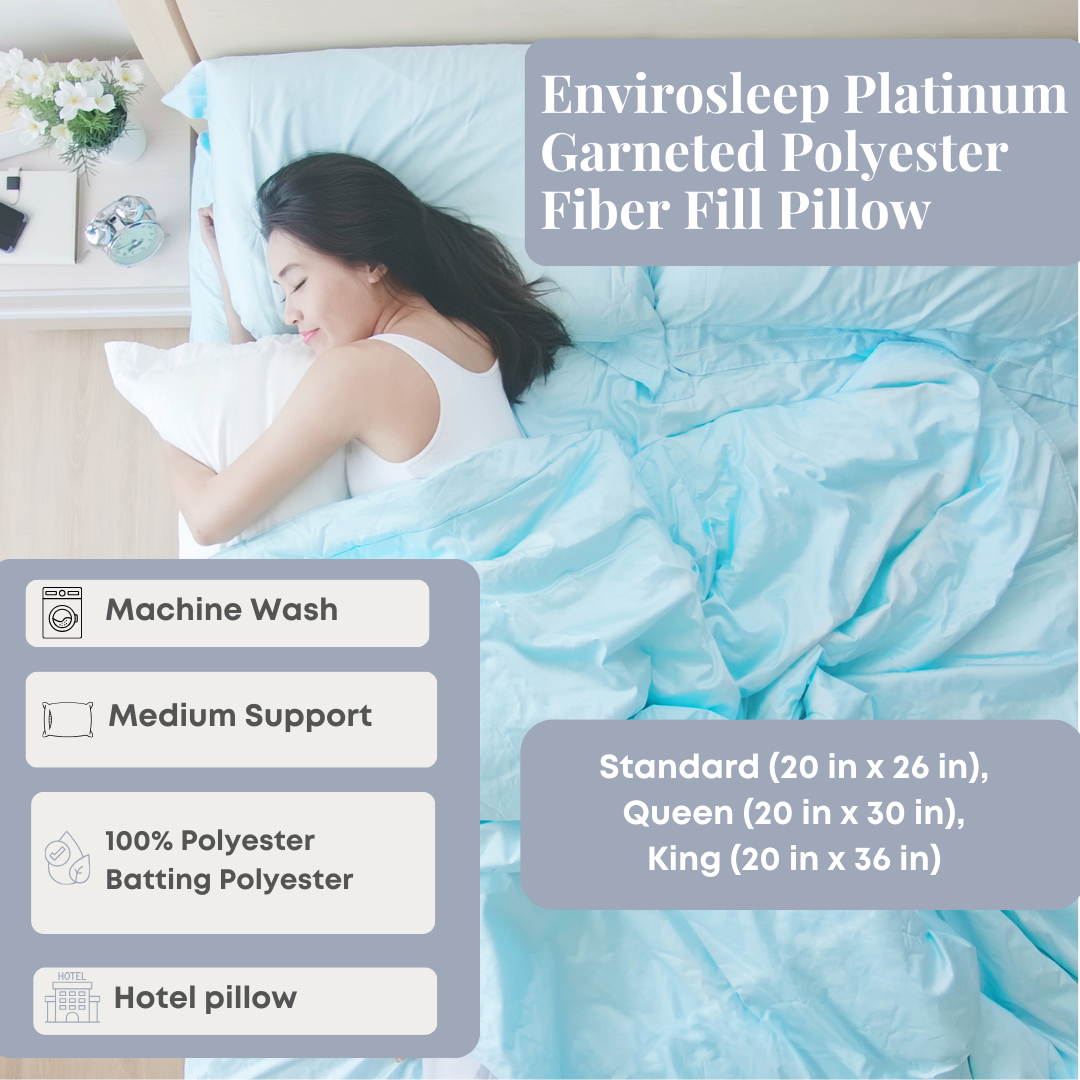 Envirosleep Platinum Granatrot Polyesterfaserfülle Kissen
