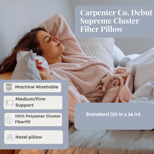 Carpenter Co. Debüt Supreme Cluster Fiber Pillow - Standardgröße