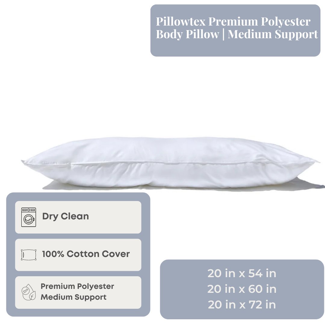 Pillowtex Premium Polyester Body Pillow | Mittlerer Halt
