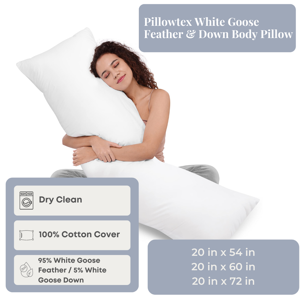 Pillowtex Weiß Goose Feder und Down Body Kissen