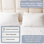 Downlite Spira® Cluster Down Alternative Pillow | Mittlerer Halt