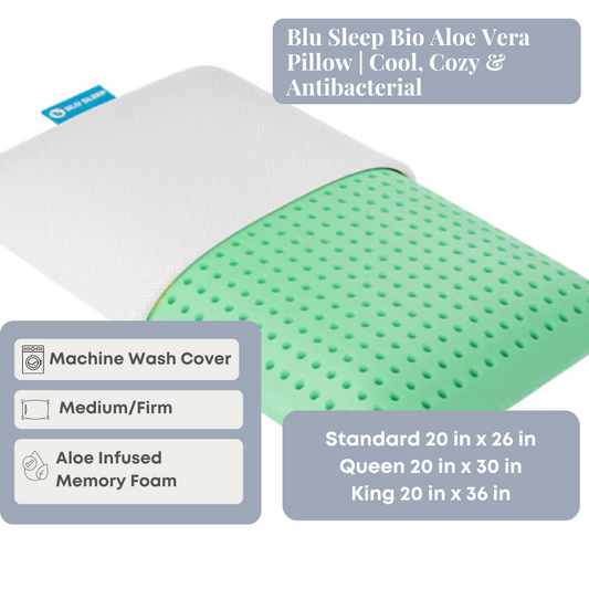 Blu Sleep Bio Aloe Vera Kissen | Cool, Cozy & Antibakterielle